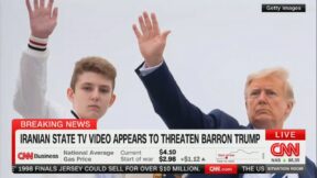 trump with a much younger barron in a file photo on cnn
