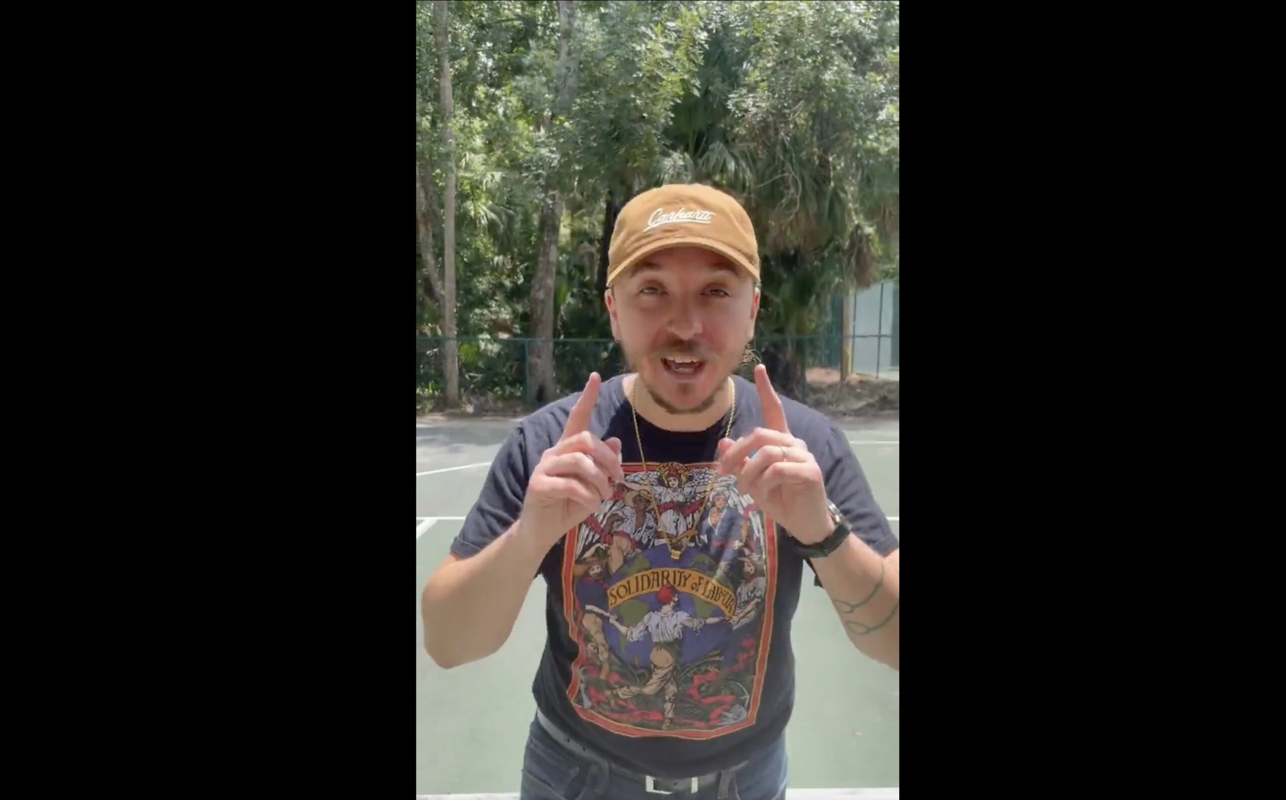 DSA leader Cliff Connolly said his groups has a burning "hatred" for the US Constitution
