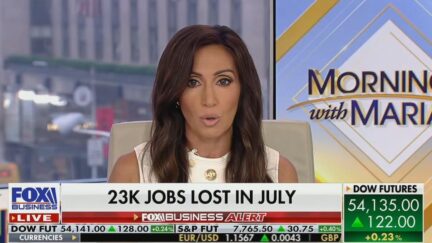 Lauren Simonetti reporting on Fox Business