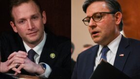 Rep. Max Miller and Speaker Mike Johnson