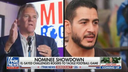 Abdul El-Sayed and mike rogers
