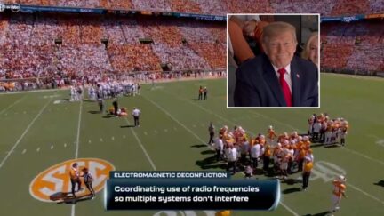 ESPN reports Trump and secret service create major issues for football coaches when he's in the stadium