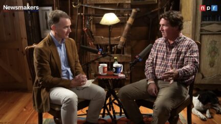 Steve Inskeep interviewing Tucker Carlson