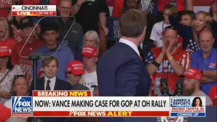 Vance at rally