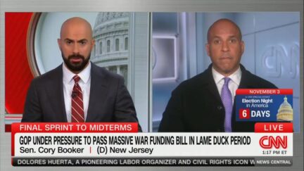 Boris Sanchez and corey booker in split screen