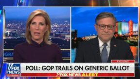 Laura Ingraham and Mike Johnson