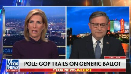 Laura Ingraham and Mike Johnson
