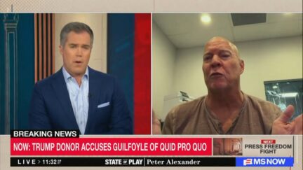 Eric Deters in a split screen with peter alexander