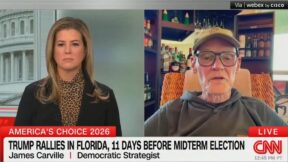 Brianna Keilar interviewing James Carville