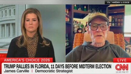 Brianna Keilar interviewing James Carville