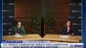 Michele Tafoya and Peggy Flanagan debate