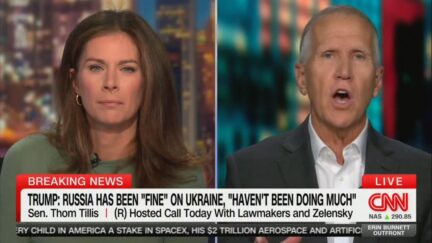 Sen. Thom Tillis went off on President Donald Trump during an appearance on CNN, saying Russia's Vladimir Putin is playing him 